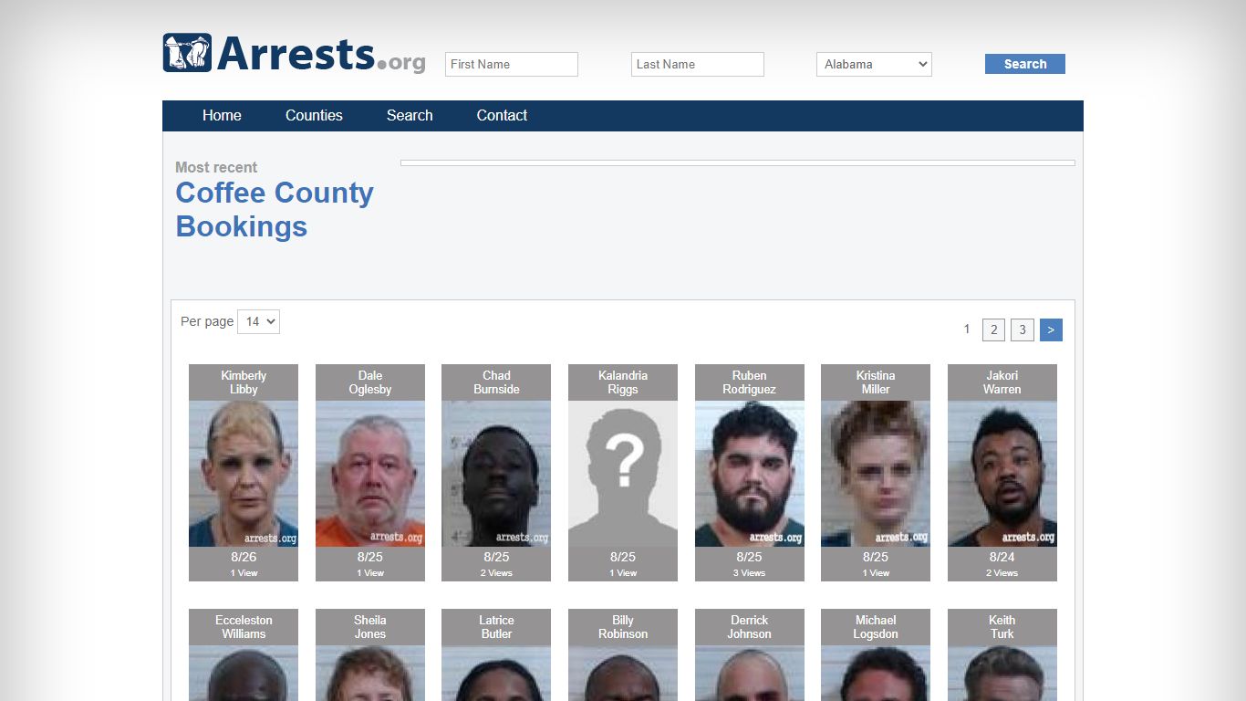 Coffee County Arrests and Inmate Search